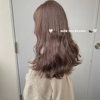ロング カラー パーマ ヘアアレンジ メンズ キッズ ネイル マツエク・マツパ 透明感カラー・レイヤ ー🎀amika🎀のヘアスタイル