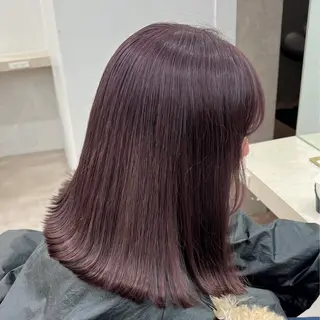 カラー ひなこ♡縮毛矯正/ 艶カラー🤍透明感のヘアスタイル