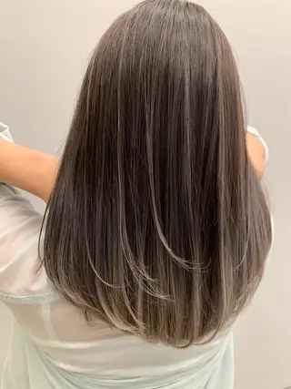 セミロング 韓国ヘア🕊村上 ののこ🕊のヘアスタイル