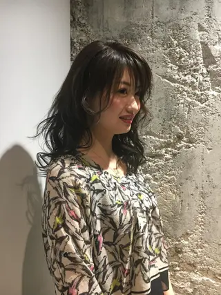 セミロング カラー 髪質改善ULTOWA ✨松井 美幸のヘアスタイル