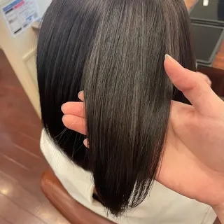 ミディアム スダ ユキナ 髪質改善水素カラーのヘアスタイル