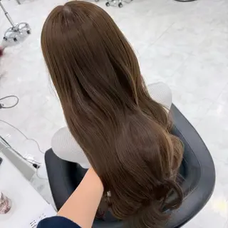 カラー 🤍ブリーチなし ブラウンhimi🤍のヘアスタイル