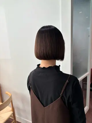 ショート マンツーマン 縮毛矯正/マユコのヘアスタイル