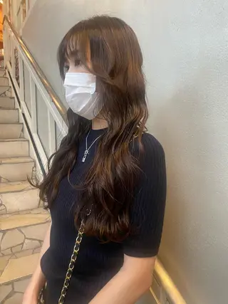 ロング 艶カラー　宮﨑 蒼のヘアスタイル