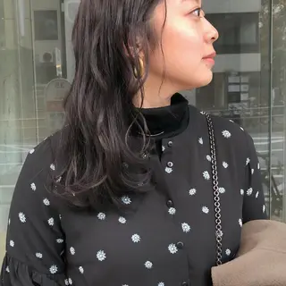 セミロング SALON WORK STATION所属・ボブ♡柔らかいカラー 實松栞理のヘアスタイル