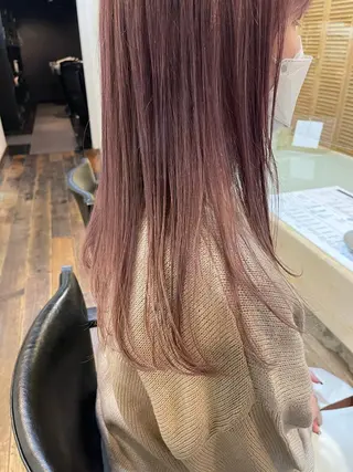 ロング カラー 梶原 真帆のヘアスタイル