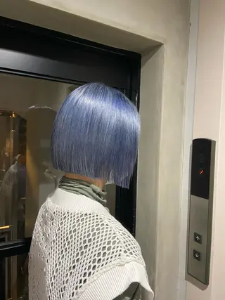 ショート カラー yuna/ボブカット /ハイトーンカラーのヘアスタイル