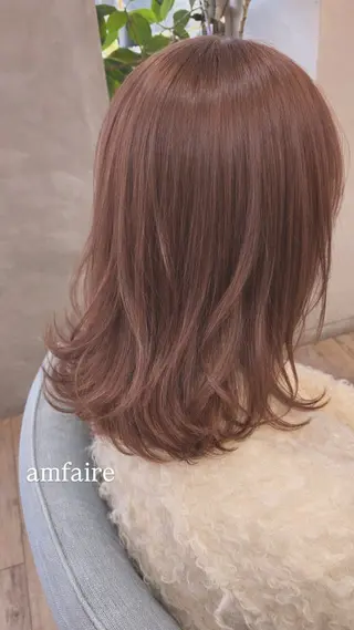 セミロング shimizu .のヘアスタイル