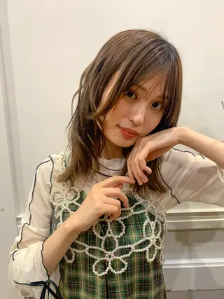 セミロング 中井 葵👀のヘアスタイル