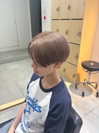 ショート ベージュ/グレージュ 🧸あやか/表参道のヘアスタイル