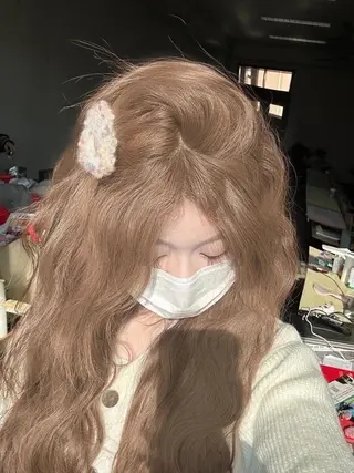 カラー ♡ナチュラルガーリー ♡ベージュ♡RINAのヘアスタイル