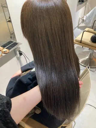 ロング ✨色持ちの良い艶 カラー✨蟹江真世のヘアスタイル