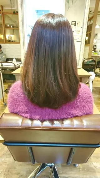 セミロング カラー ＊Cielo＊ 佐藤 幸世のヘアスタイル