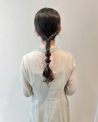 ロング ヘアアレンジ THINK SHOP sakiのヘアスタイル