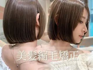 ショート カラー ボブ/縮毛矯正 /大宮🎀ゆづきのヘアスタイル