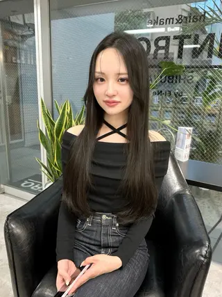 ロング カラー 韓国ヘア 店長NEGIのヘアスタイル