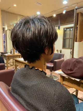 ショート パーマ 鎌田 祥江のヘアスタイル