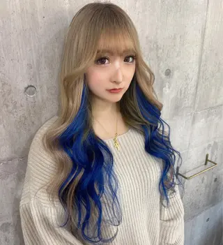 ロング カラー SHURI❤️🔥 中/韓mix ♡のヘアスタイル