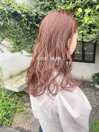 セミロング カラー ヘアアレンジ ブリーチなし透け感/ マンツーマン/Ryoのヘアスタイル