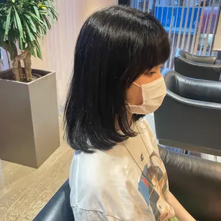ロング ショート・ボブ 中村俊哉のヘアスタイル