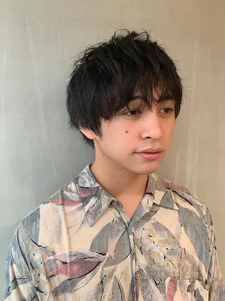 ショート カラー パーマ ヘアアレンジ メンズ キッズ ネイル マツエク・マツパ ウルフレイヤーカット /チヒロのヘアスタイル