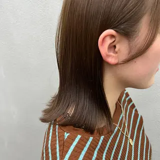 ショート カラー 🌱小顔魅せショート 髪質改善カラー/泉綺のヘアスタイル