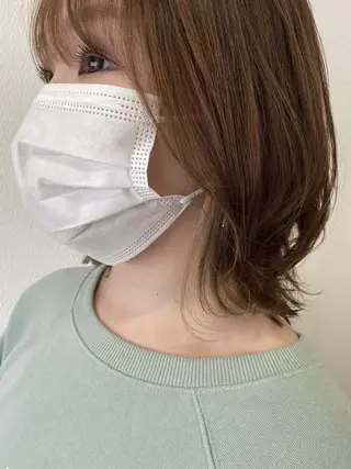 ミディアム 西元 亜由美のヘアスタイル