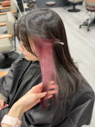 ロング カラー ヘアアレンジ hazuki🐈⬛ 透明感カラーのヘアスタイル