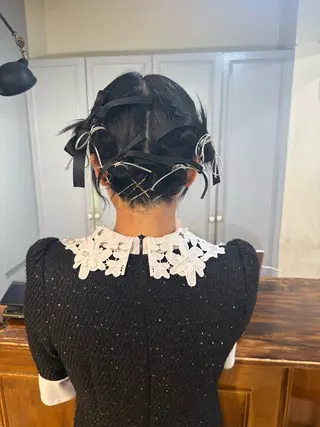 ショート ヘアアレンジ 🌈デザインヘア職人 Kaede🌈のヘアスタイル