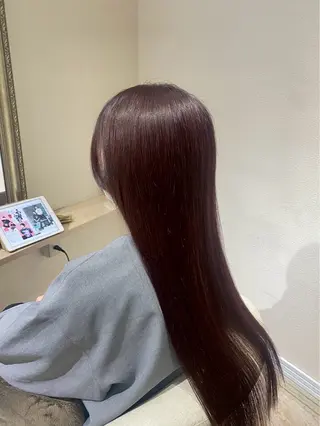 ロング カラー 山本 優音のヘアスタイル