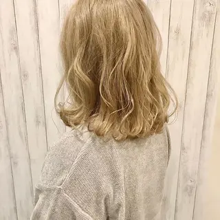 ミディアム カラー ヘアアレンジ 美髪専門サロン kazuのヘアスタイル