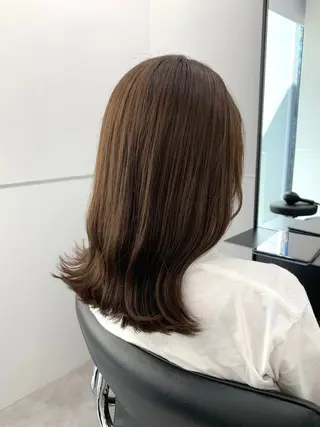 ミディアム カラー 本格ヘッドスパ🌿 ×ヘア 佐藤のヘアスタイル