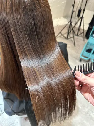 ロング カラー 美髪質改善✨ 縮毛矯正✨HIDEのヘアスタイル