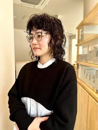 ミディアム 平尾駅直結/徒歩0分 イノセントヘアのヘアスタイル