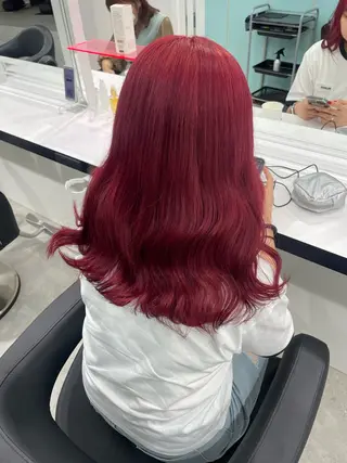 セミロング カラー 履歴修正屋さん／ ブロンド／ホワイトのヘアスタイル