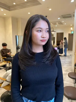 セミロング レイヤーカット/ 杉本篤史のヘアスタイル