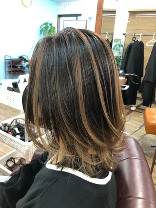 ミディアム 髪質改善ayame 横山諒のヘアスタイル