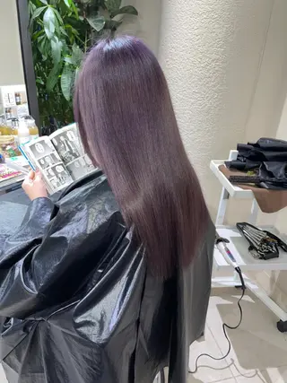 ロング カラー ムラ修正.ブリーチ エクステ🤍アミルのヘアスタイル
