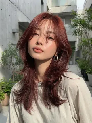 ロング ✨ブリーチなし× 髪質改善⚡新宿駅近のヘアスタイル