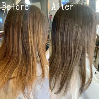 ロング カラー 佐藤 美紅のヘアスタイル