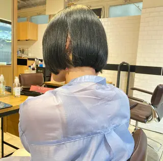 ショート io濱川 遥のヘアスタイル