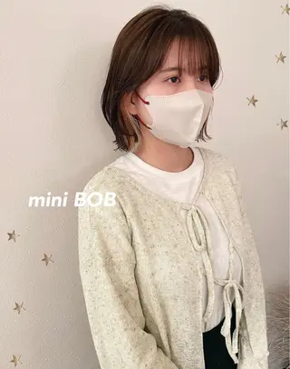 ミディアム カラー 市川 千夏のヘアスタイル