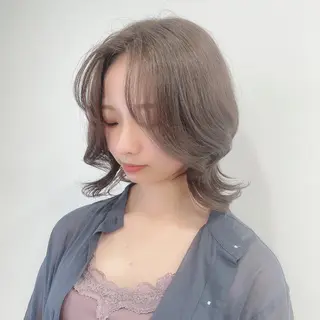 ミディアム カラー TSUYOSHI 韓国ヘア/くびれヘアのヘアスタイル