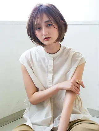 ショート カラー 美髪矯正・レイヤー 倉友哉のヘアスタイル