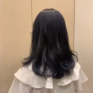 ミディアム カラー 【完全個室】髪質改善 暖色カラー/山崎唯奈のヘアスタイル