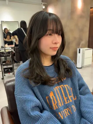 ロング カラー 大谷 拓夢のヘアスタイル