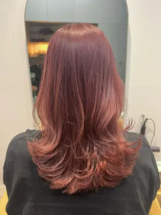 ロング カラー 谷町/Le'a /竹原しおなのヘアスタイル