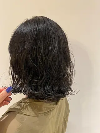 ミディアム パーマ 似合わせ美髪ヘア✨ 天王寺．阿倍野🌈のヘアスタイル