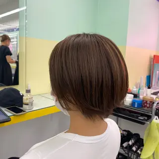 セミロング カラー ヘアアレンジ mai🍑暖色カラー /レイヤー💖のヘアスタイル