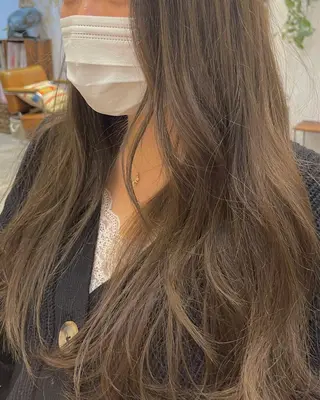 セミロング カラー ヘアアレンジ レイヤーカット/ 田中 しょうのヘアスタイル